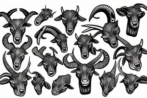 Dead goats tattoo idea