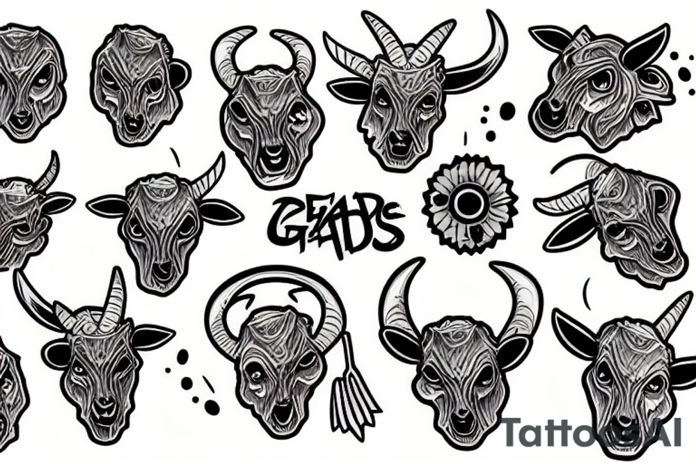 Dead goats tattoo idea