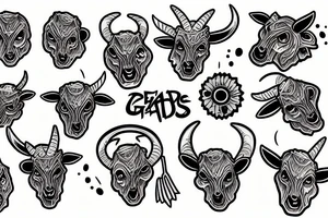 Dead goats tattoo idea
