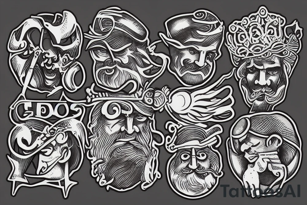 Greeks god tattoo idea