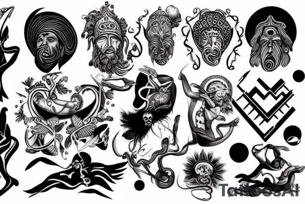 Greeks god tattoo idea