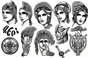 Greeks god tattoo idea