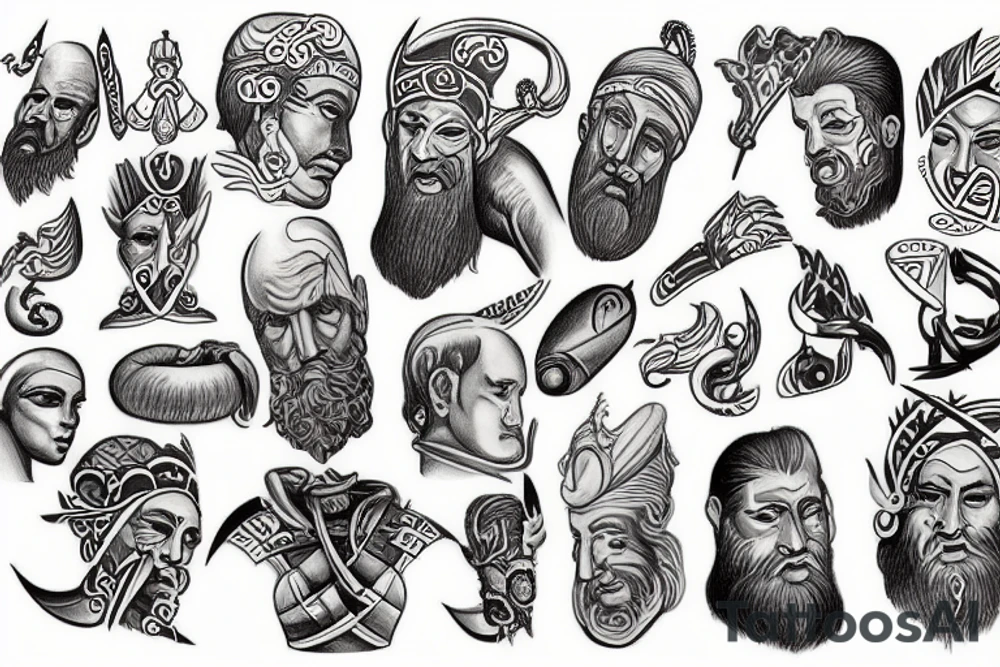 Greeks god tattoo idea
