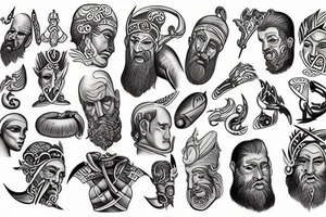Greeks god tattoo idea