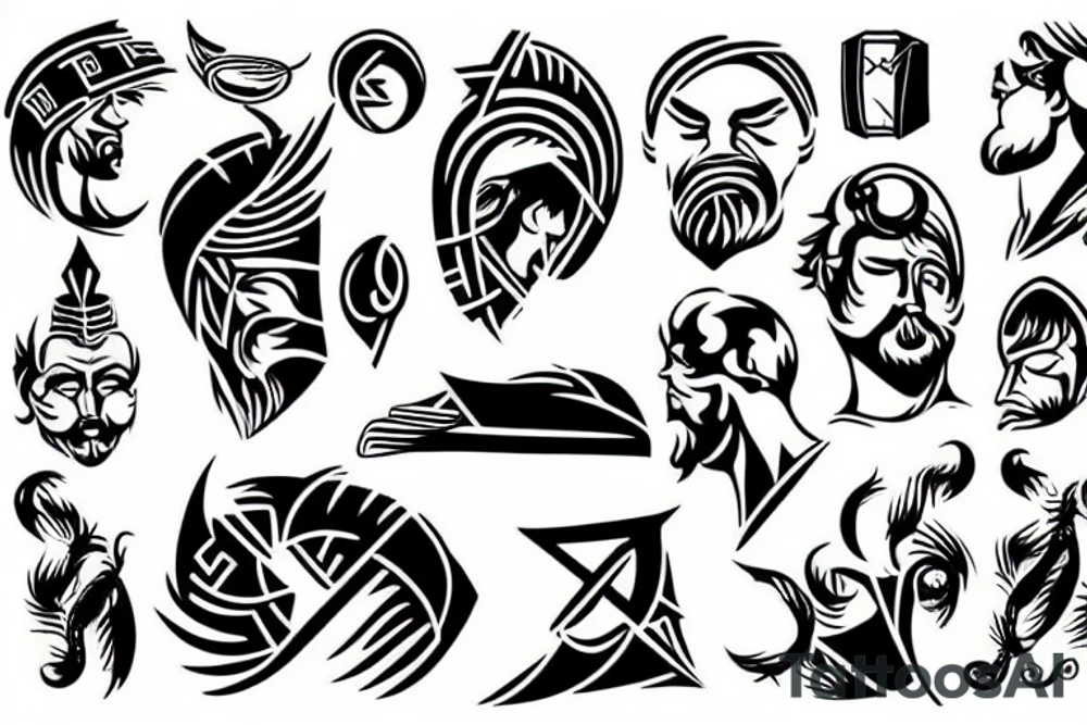 Greeks god tattoo idea