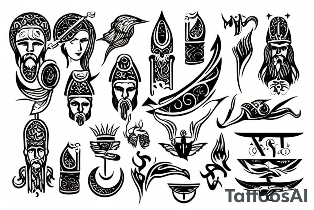 Greeks god tattoo idea