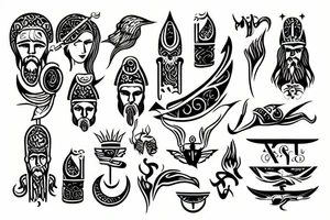 Greeks god tattoo idea