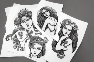Aphrodite sculpture tattoo idea