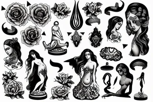 Statue of aphrodite tattoo idea