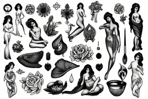 Statue of aphrodite tattoo idea