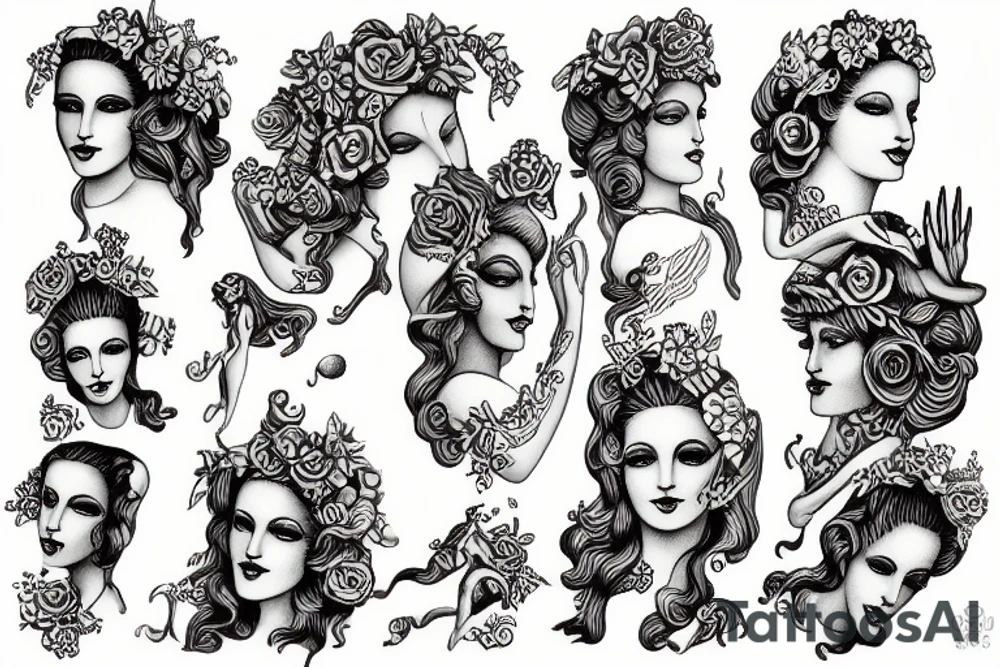 Statue of aphrodite tattoo idea