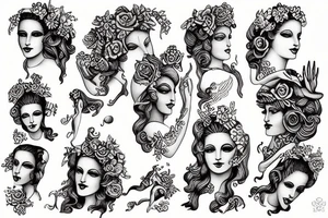 Statue of aphrodite tattoo idea