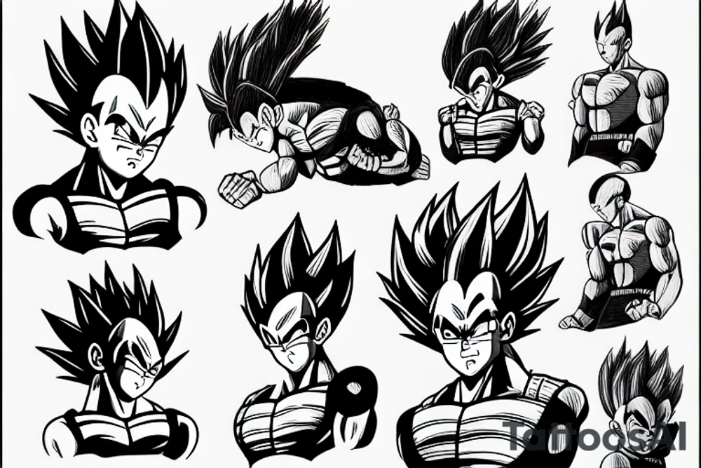 VEGETA tattoo idea
