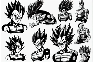VEGETA tattoo idea