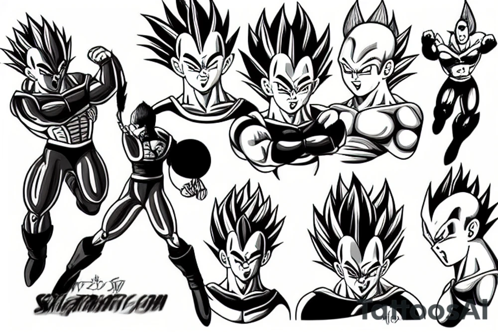 VEGETA tattoo idea