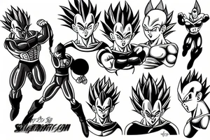 VEGETA tattoo idea