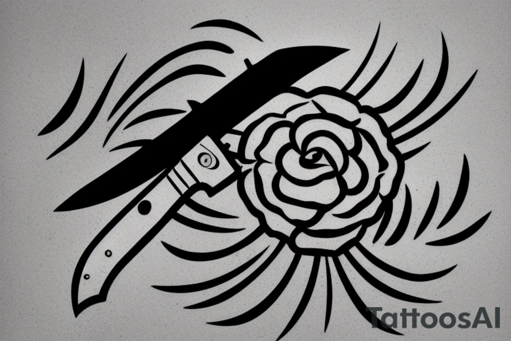 knife tattoo idea