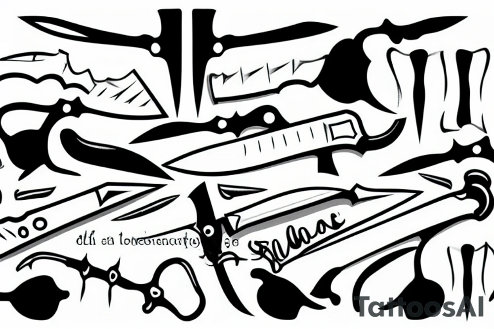 knife tattoo idea