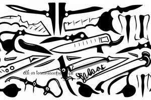 knife tattoo idea