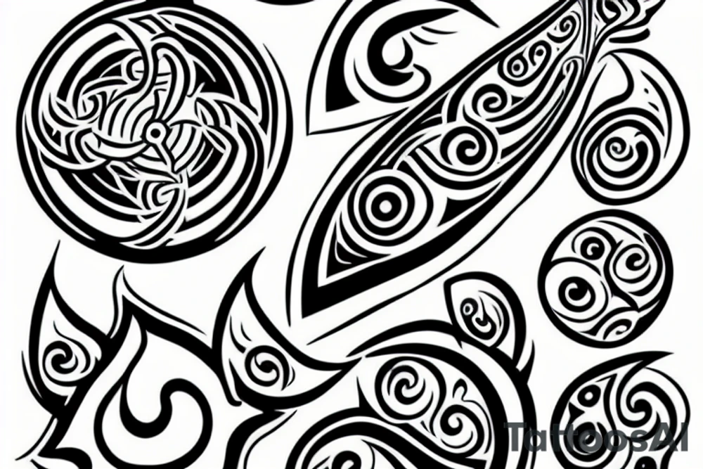 it will represent the four elements tattoo idea