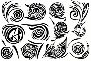 it will represent the four elements tattoo idea