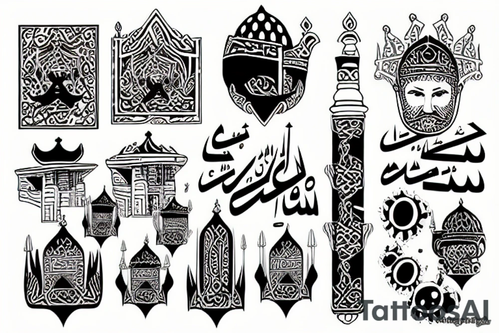 Arab king tattoo idea