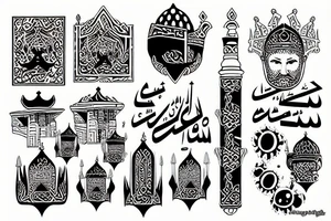 Arab king tattoo idea