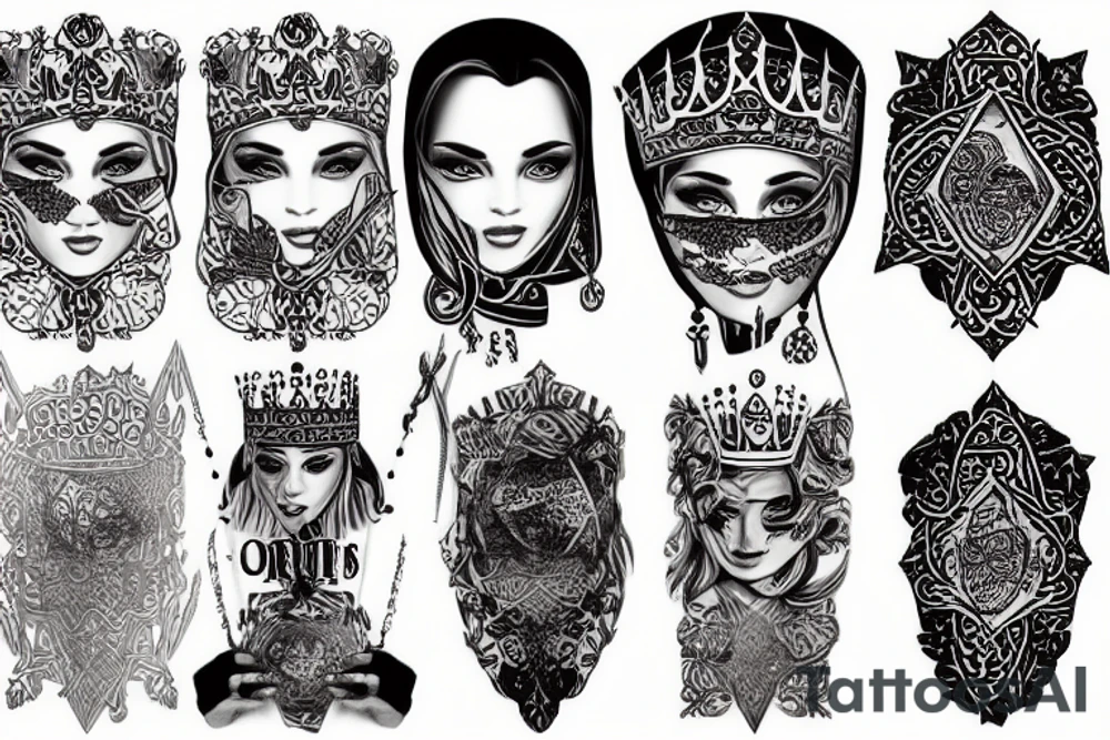 Arab king tattoo idea