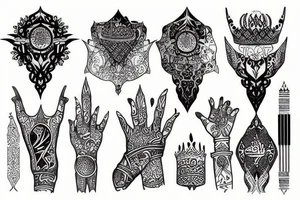 Arab king tattoo idea