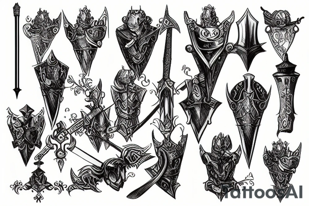 knight sward tattoo idea