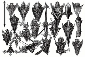 knight sward tattoo idea