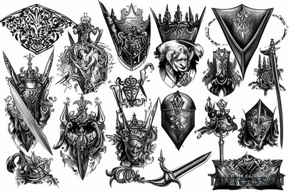 knight sward tattoo idea