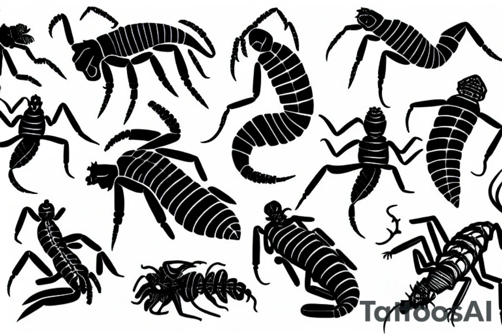 Linework Scorpion tattoo idea
