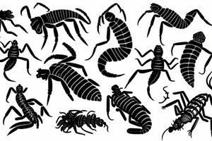 Linework Scorpion tattoo idea