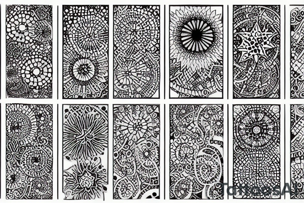 Mosaic tattoo idea