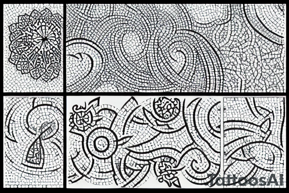 Mosaic tattoo idea