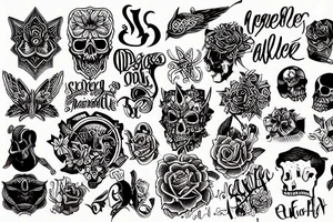 collage of things I like tattoo idea