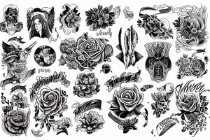 collage of things I like tattoo idea