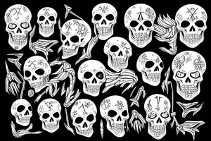 Skeleton electricity KABELSHIK tattoo idea