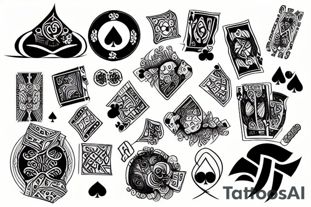 Poker tattoo idea