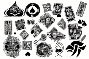 Poker tattoo idea