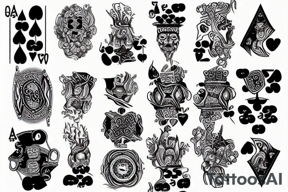 Poker tattoo idea