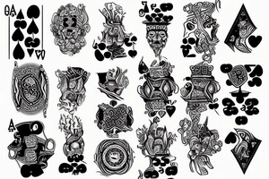 Poker tattoo idea