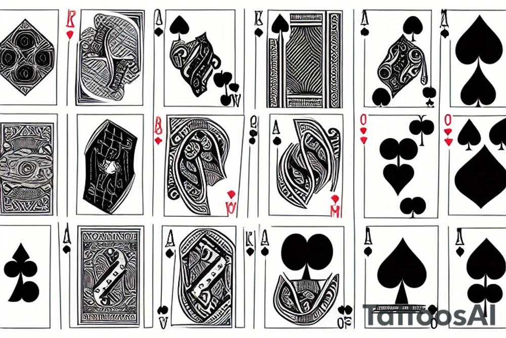 Poker tattoo idea