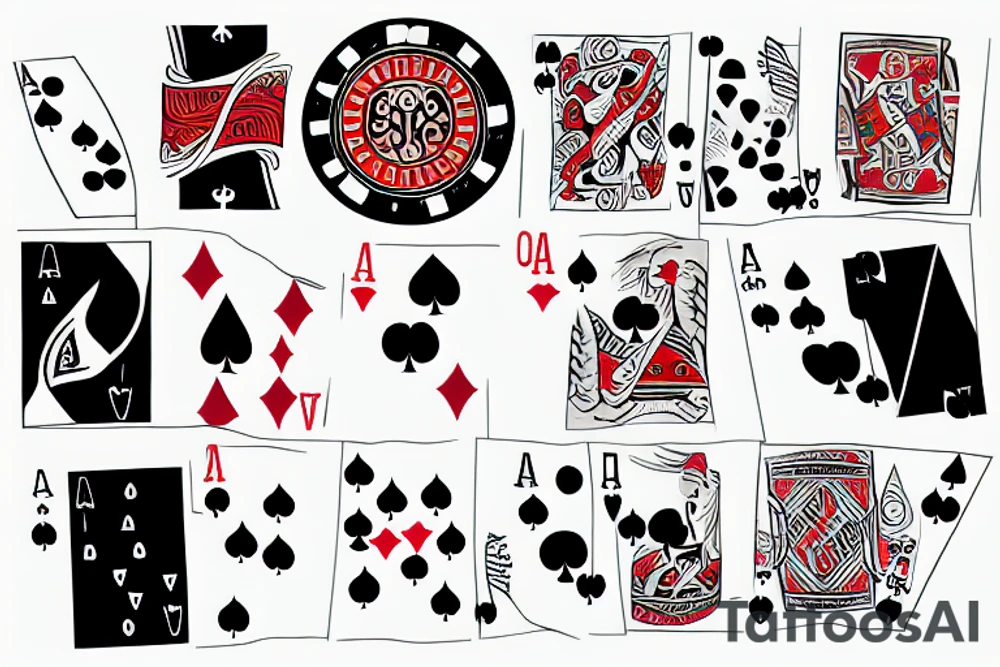 Poker tattoo idea