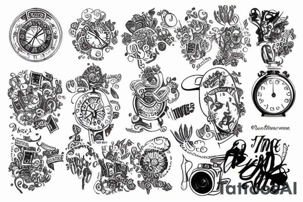 time money tattoo idea