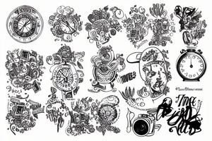 time money tattoo idea