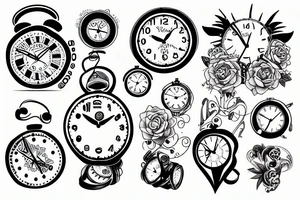 time,
 money tattoo idea