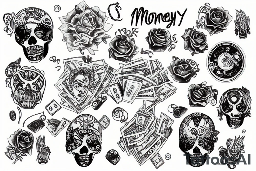 money tattoo idea