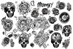 money tattoo idea